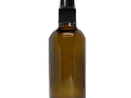 100ml Amber Glass Bottle with Plastic Pump and Cap Supply