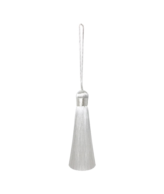 White Metallic Tassel Cheap