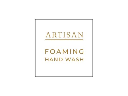 75. Artisan Foaming Hand Wash Label 3.4cm - Transparent with Shiny Gold Foil Online Hot Sale