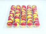 50 Pack Cranberry and Yuzu French Macaron Value Pack on Sale