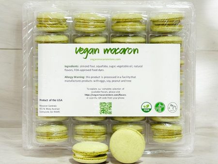 All Natural Creamy Matcha Vegan French Macarons | Available in 24 & 48 Pack Cheap