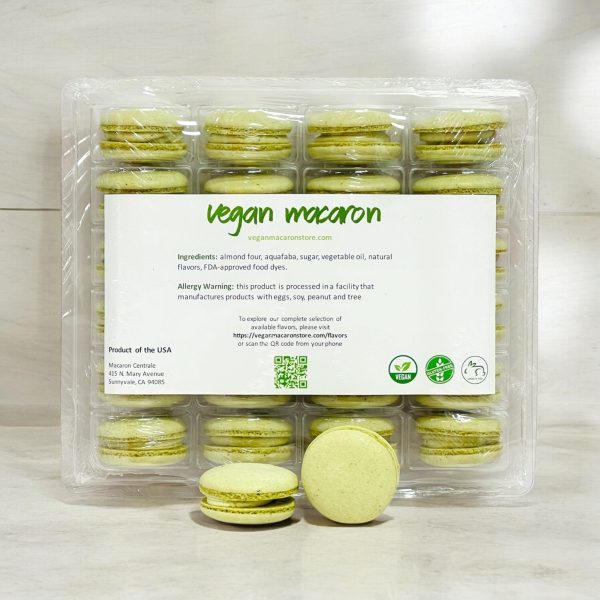 All Natural Creamy Matcha Vegan French Macarons | Available in 24 & 48 Pack Cheap