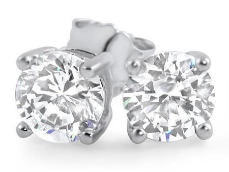 0.92 CTW Flawless Simulated Diamond Round Studs Online now