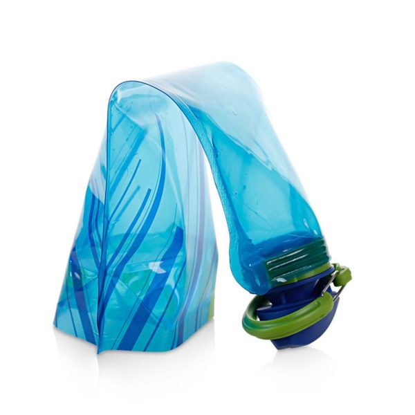 500ml-1000ml Outdoor PE Foldable Blue Color Drinking Sports Bottles Outdoor Hiking Camping Water #EW Hot on Sale