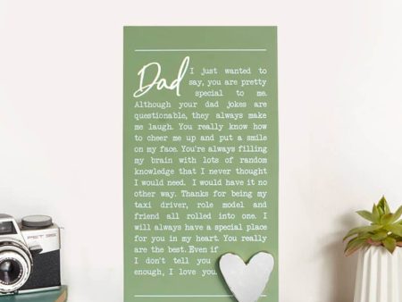 Moments Standing Plaque - Dad Sale