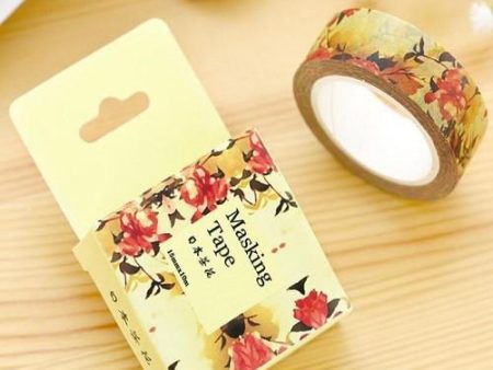 Autumn Flowers Washi Masking Tape Online