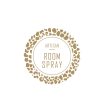 24. Artisan Room Spray Label 4.2cm Dia - Transparent with Gold Shiny Foil Discount