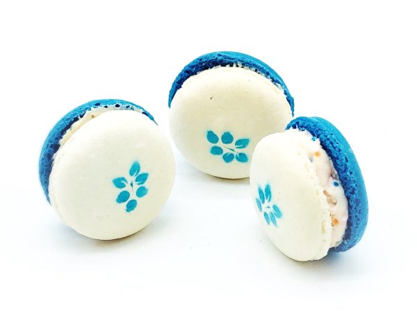 6 Pack Blueberry Sundae French Macarons Fashion