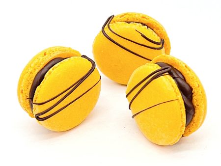 6 Pack Chocolate Marmalade French Macarons on Sale