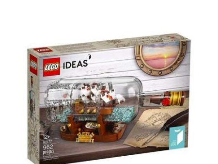 LEGO Ideas Ship in a Bottle Building Kit Collectible Display Set and Toy for Adults Sale