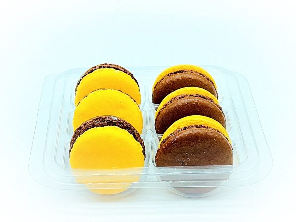 6 Pack Papaya French Macarons Fashion