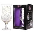 SBS Clear Dotted Tall Cocktail Glass Fashion