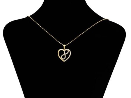 Precious Love Heart Pendant With Necklace For Discount