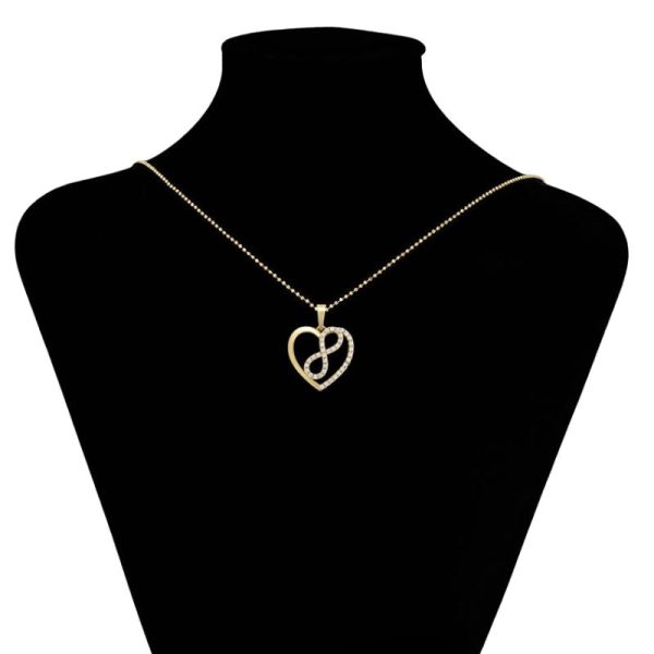 Precious Love Heart Pendant With Necklace For Discount