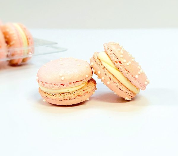 6 Pack Peppermint & Raspberry French Macarons Online Sale