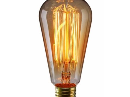 3pcs E27 Edison Bulbs 60W Tungsten Filament Light Bulb 220V for Home Hotel Store Light Fixtures For Sale