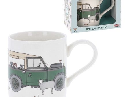 Emma Lawrence Green Landrover Mug Online Hot Sale