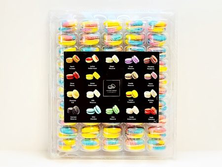 50 Pack Pastel Swirl French Macaron Value Pack | Gourmet Orange Flavor Cheap