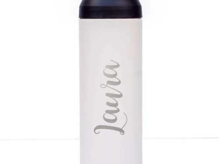 White Personalised Stylish Travel Vacuum Tumbler - 500Ml Supply