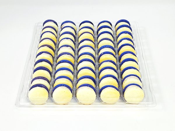 50 Pack Taro White Chocolate Ganache Macarons Value Pack Online Hot Sale