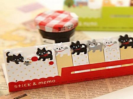 Cats Stick & Memo Sticky Notes Hot on Sale