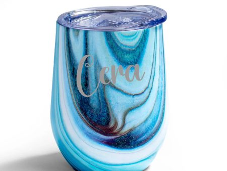 Sky Blue Round Bottomed Tumbler Cheap