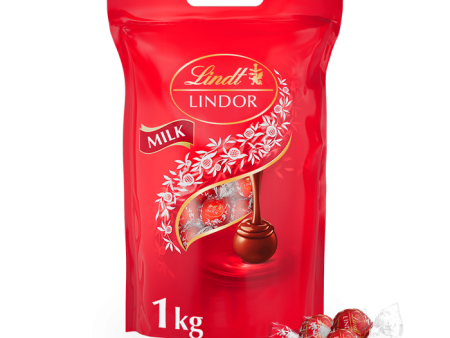 Lindt LINDOR Milk Bag 1kg Fashion