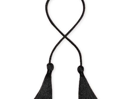 Double Black Metallic Tassel Sale