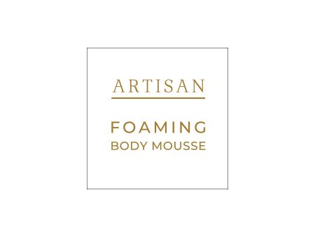 76. Artisan Foaming Body Mousse Label 3.4cm - Transparent with Shiny Gold Foil Fashion