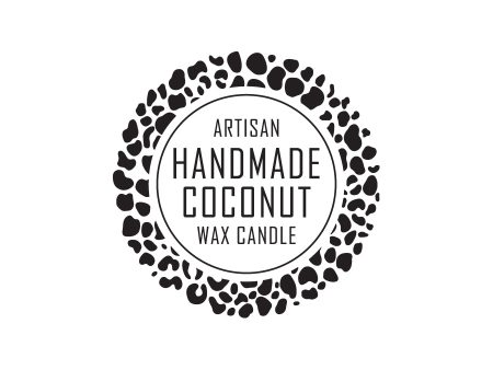 31. Artisan Handmade Coconut Wax Label 4.2cm Dia - Transparent Online Hot Sale