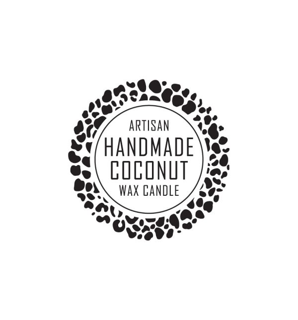 31. Artisan Handmade Coconut Wax Label 4.2cm Dia - Transparent Online Hot Sale