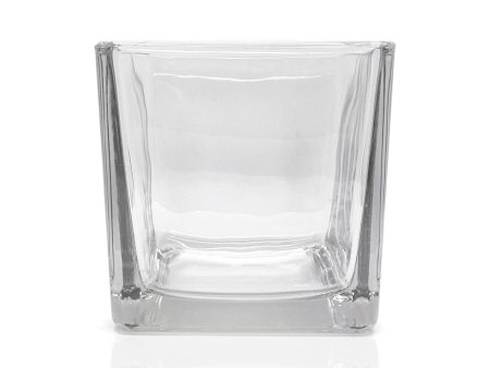 Clear Square Glass Candle Jar 250ml Online Sale