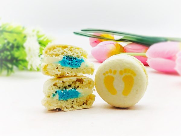 BIC | Baby is Coming Set 6 Pack  French Macarons | Perfect for Baby Shower and Baby Gender Reveal Pary For Cheap