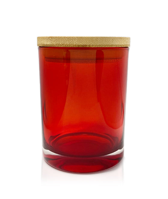 Vogue Tumbler - Red Jar  with Wooden Lid 250ml Online