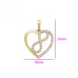 Precious Love Heart Pendant With Necklace For Discount