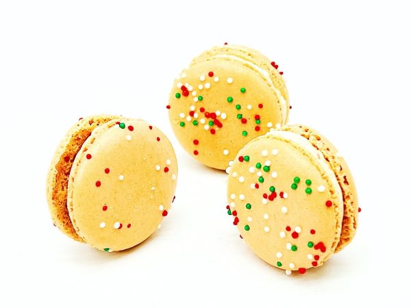 6 Caramel Gingerbread French Macarons For Cheap