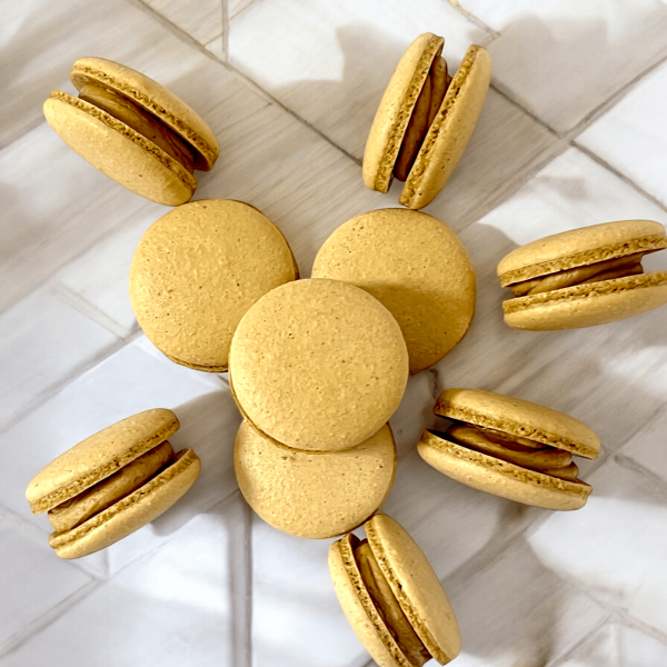 All Natural Thai Coffee (Oliang) Vegan French Macarons | Available in 24 & 48 Pack Supply