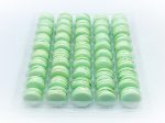 50 Pack Apple Chocolate Buttercream  French Macaron Value Pack (Light Green) For Sale