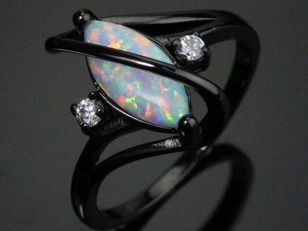 Crossed Marquise Ring (Free Shipping) For Cheap