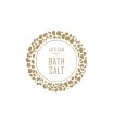 28. Artisan Bath Salt Label 4.2cm Dia - Transparent with Gold Shiny Foil Supply