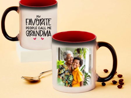 Personalised Grandparent s Photo Upload Magic Mug Online Hot Sale