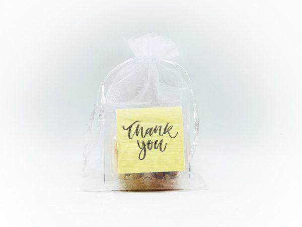 Personalized Thank you French Macarons for Guest (White Sheer) | Wedding Favors, Bridal Shower Favors, Fashion