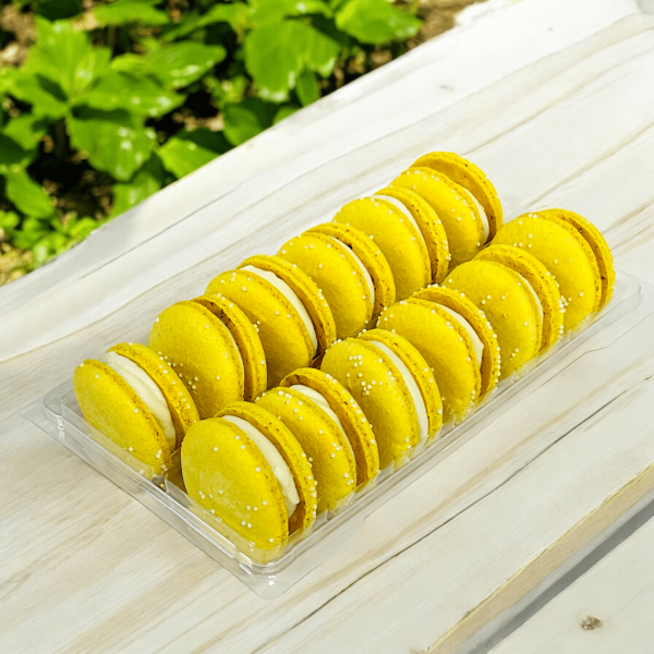 All Natural Creamy Pineapple Vegan French Macarons | Available in 24 & 48 Pack Fashion