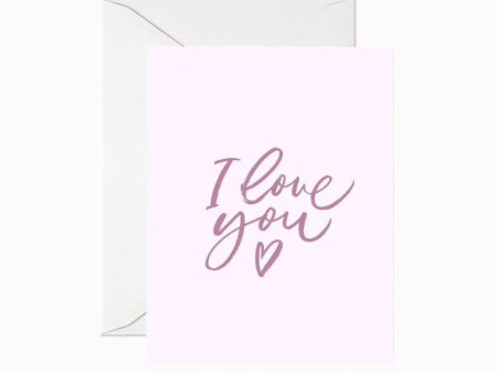 I Love You Greeting Card Cheap