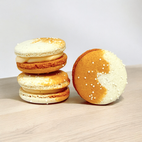 All Natural Orange Cream Vegan French Macarons | Available in 24 & 48 Pack Fashion