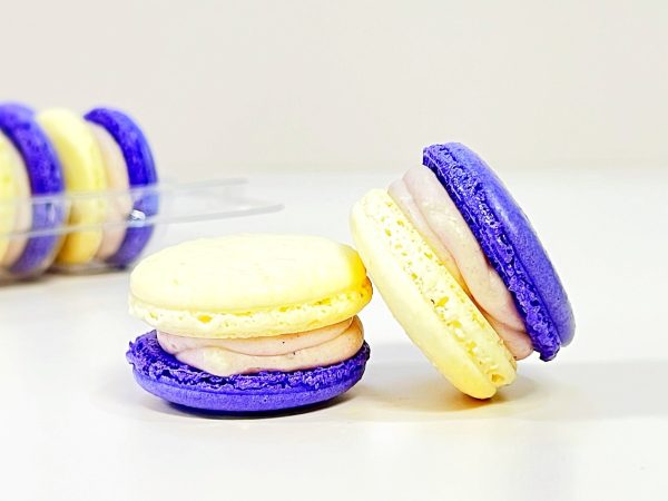 50 Pack Taro White Chocolate Ganache Macarons Value Pack Online Hot Sale