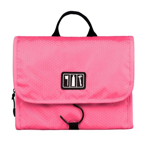 BAGSMART Waterproof Travel Toiletry Bag With Hanger Cosmetic Packing Organizer Wash Bag Makeup Bag Pack Your Luggage Suitcase Supply