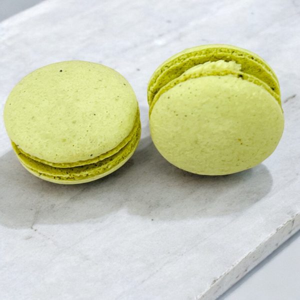 All Natural Creamy Matcha Vegan French Macarons | Available in 24 & 48 Pack Cheap