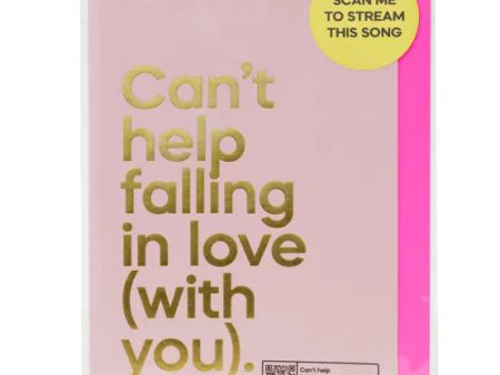 Say It With Songs Greeting Card - Can t Help Falling In Love - Elvis Presley Hot on Sale