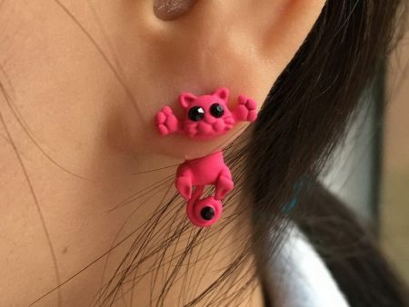 KOREAN CAT EARRINGS Online Hot Sale